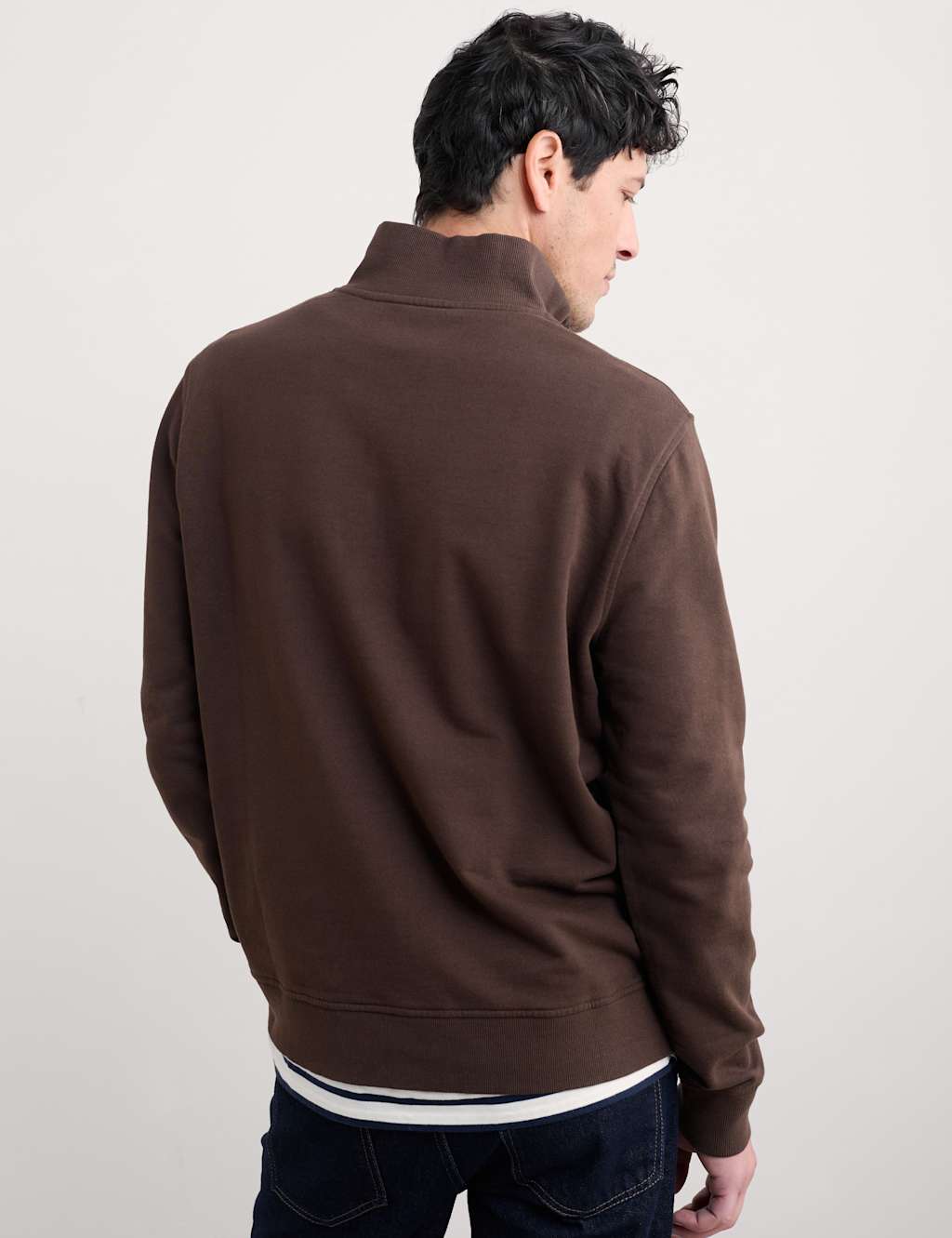 Pure Cotton Half Zip Sweatshirt 4 of 4