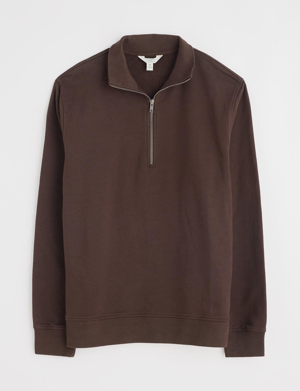 Pure Cotton Half Zip Sweatshirt 2 of 4