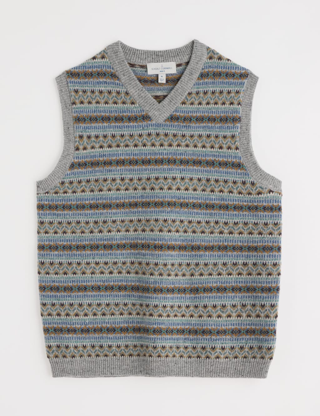 Lambswool Rich Fair Isle Knitted Vest 2 of 4