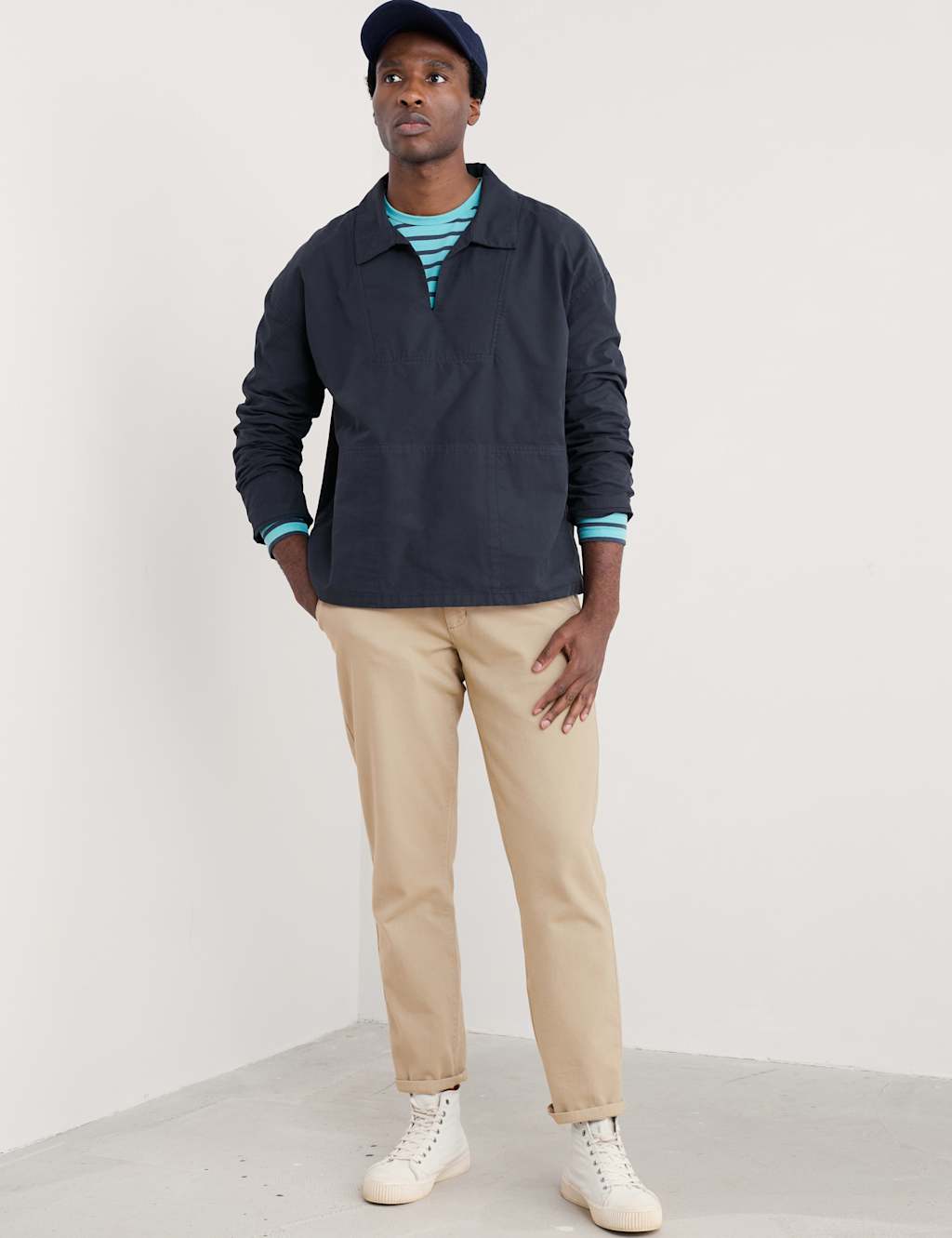 Pure Cotton Long Sleeve Pullover Smock 4 of 5