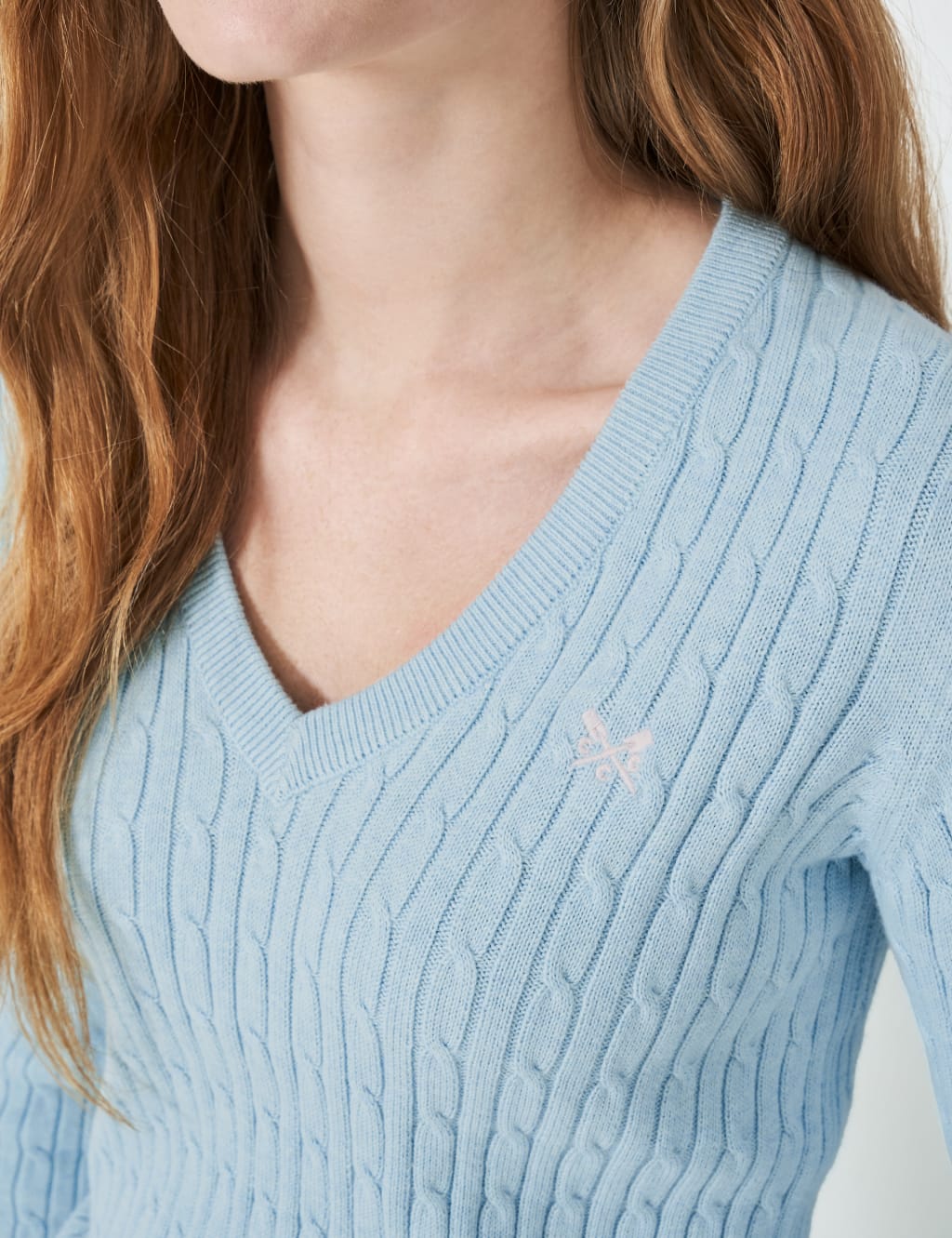 Cotton Rich Cable Knit Jumper with Cashmere 5 of 5
