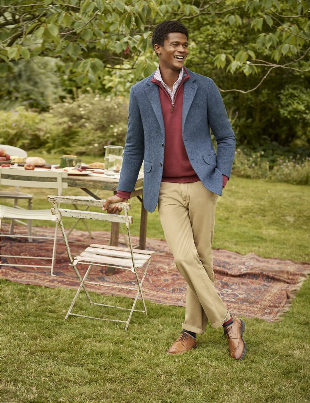 Wool Blend Blazer Crew Clothing M S