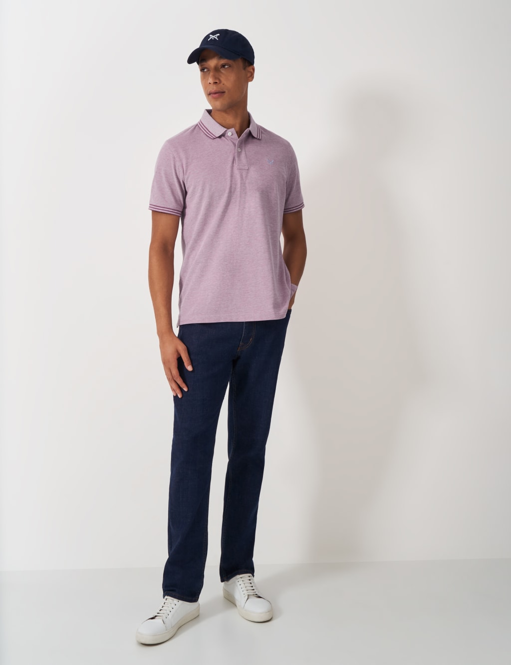Pure Cotton Pique Tipped Polo Shirt 3 of 5