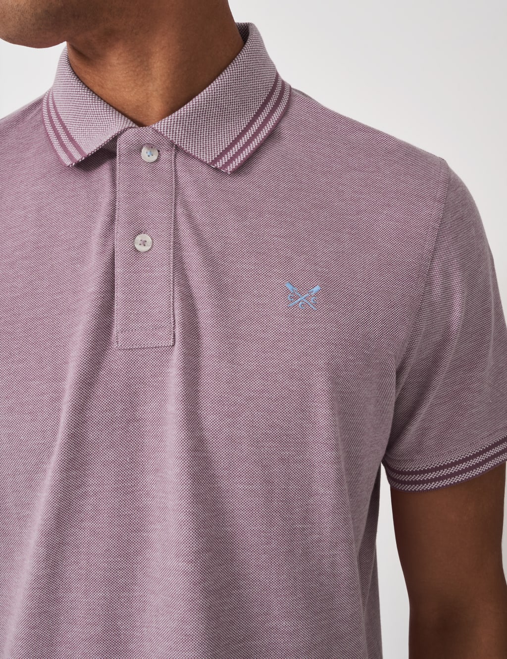 Pure Cotton Pique Tipped Polo Shirt 5 of 5