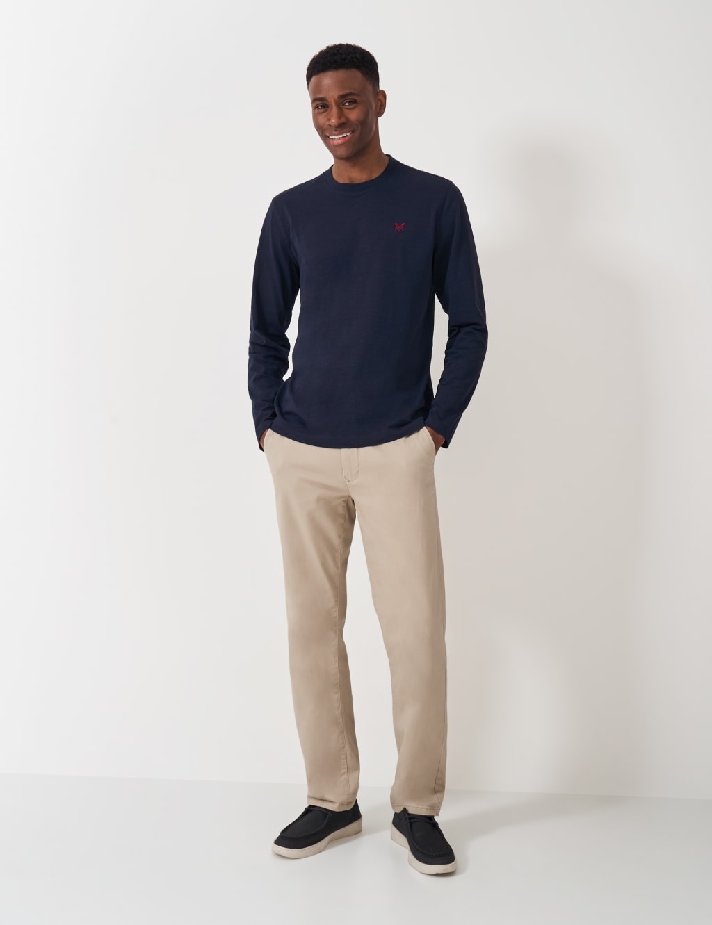 Pure Cotton Crew Neck Long Sleeve T-Shirt 3 of 5