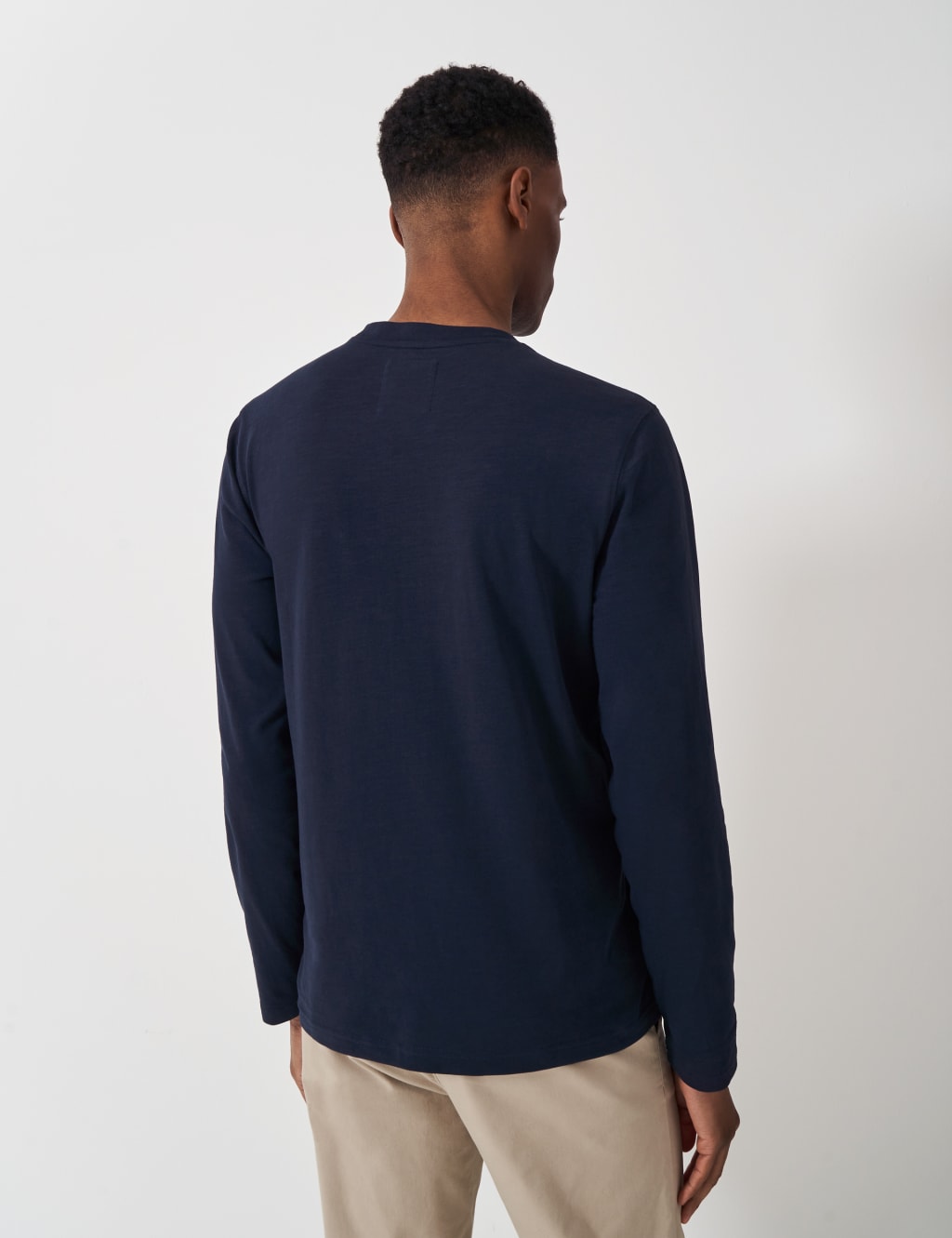 Pure Cotton Crew Neck Long Sleeve T-Shirt 4 of 5