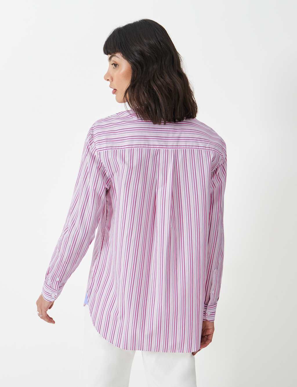 Pure Cotton Striped Collared Relaxed Shirt 4 of 5