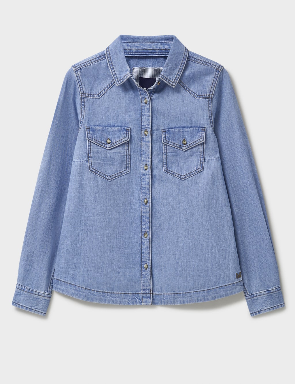 Denim Stitch Detail Shirt 2 of 5