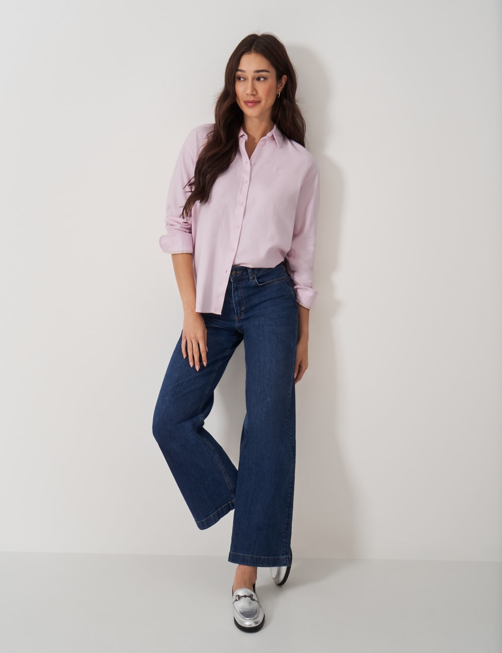 Pure Cotton Flannel Relaxed Shirt 3 of 5