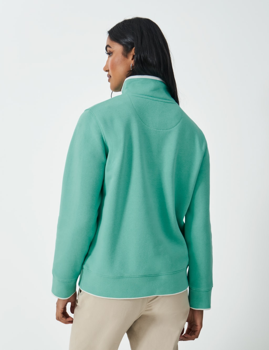 Cotton Rich Half Zip Sweatshirt 4 of 5