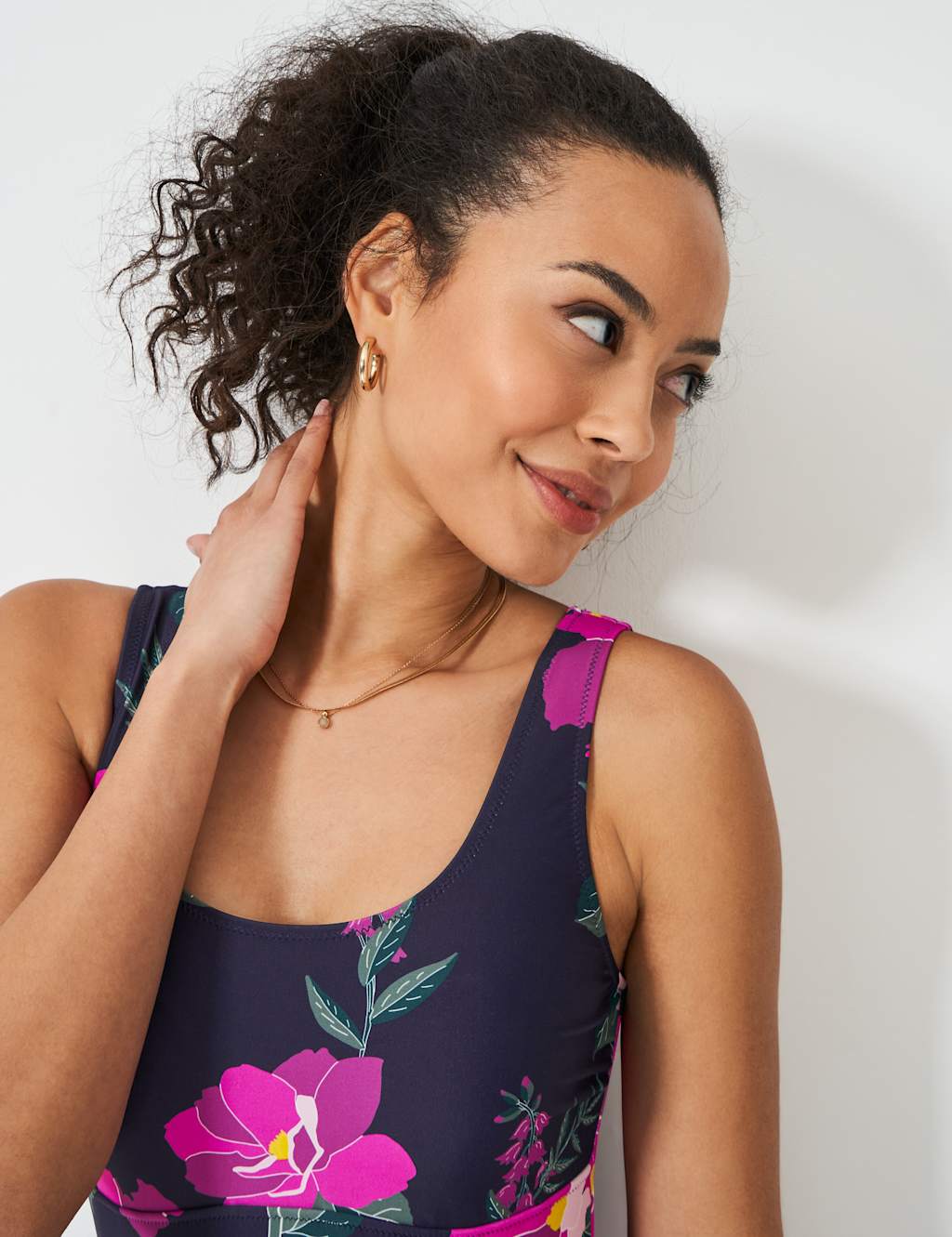Floral Scoop Neck Swimsuit 5 of 5
