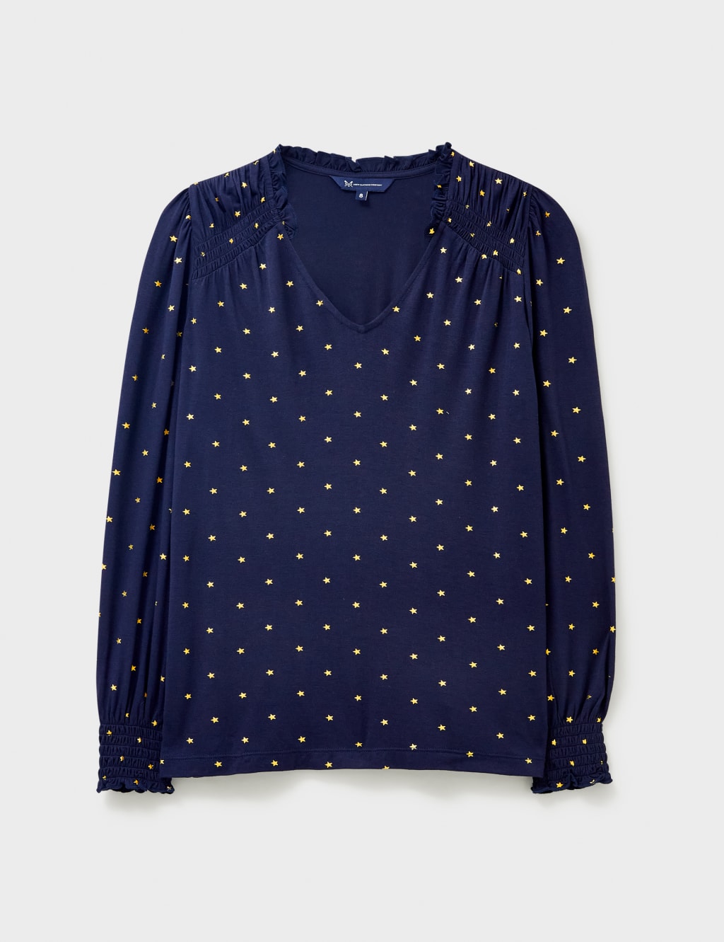 Star Print Shirred Top 2 of 5
