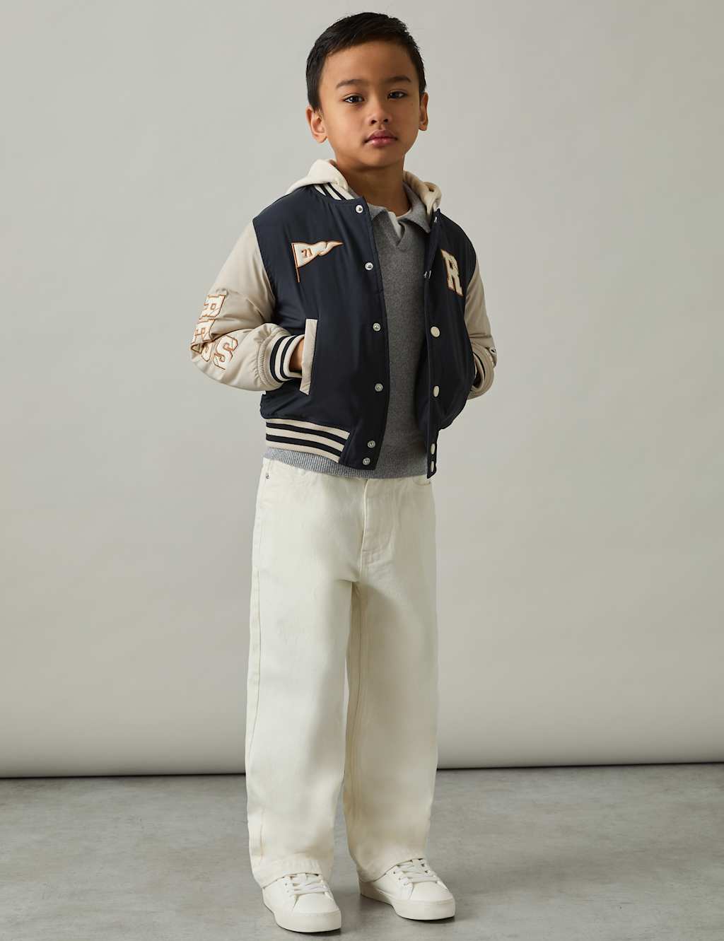 Padded Hooded Bomber Jacket (3-14 Yrs) 1 of 4