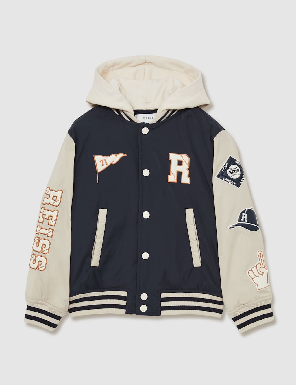 Padded Hooded Bomber Jacket (3-14 Yrs) 2 of 4