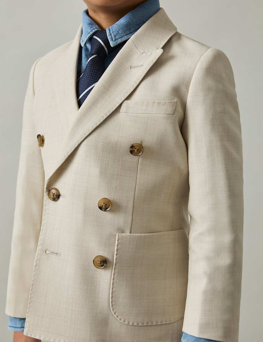 Wool Blend Double Breasted Blazer (3-14 Yrs) 3 of 4