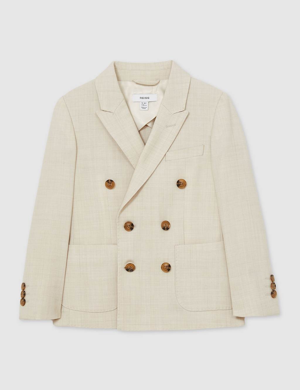 Wool Blend Double Breasted Blazer (3-14 Yrs) 2 of 4