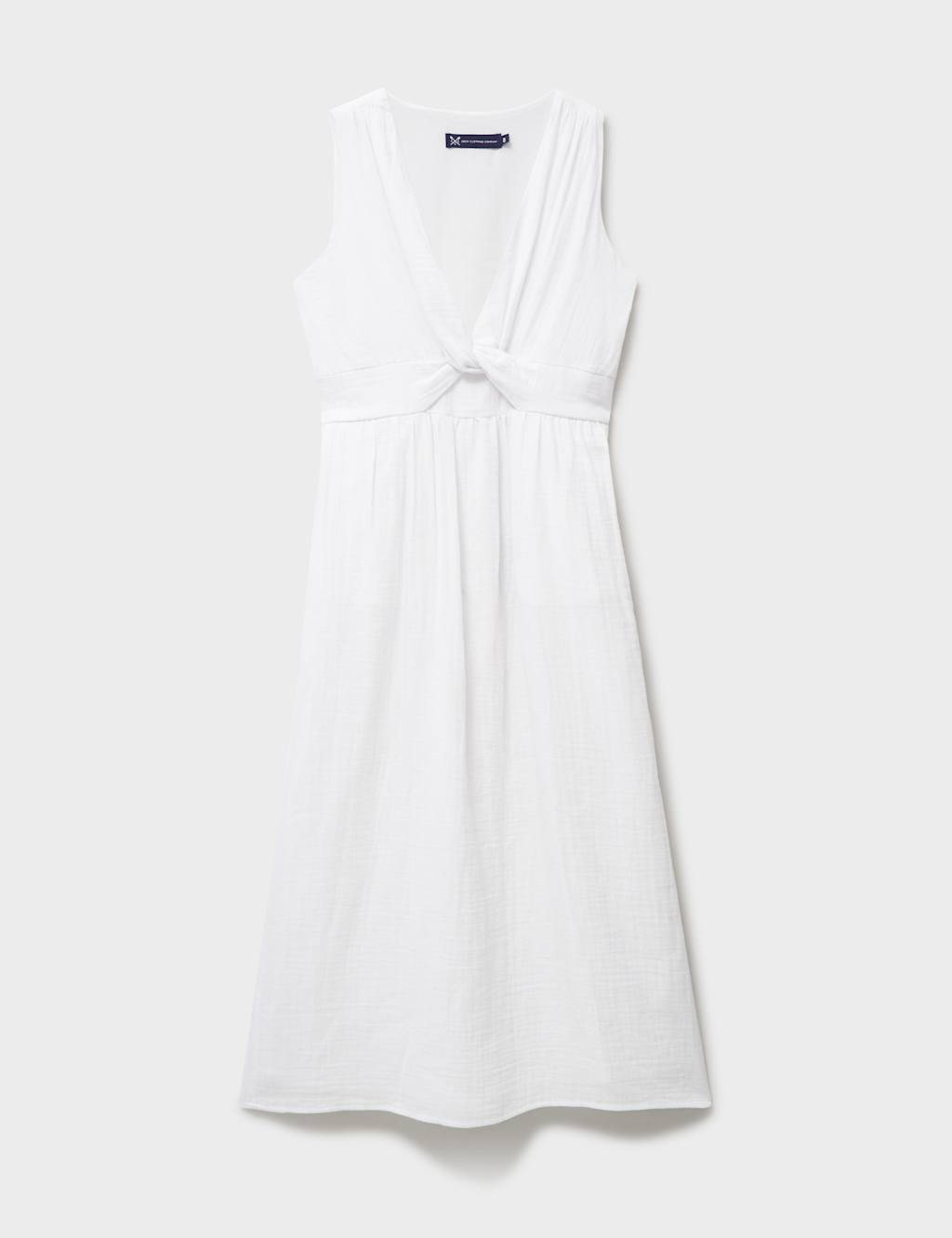 Pure Cotton V-Neck Midi Skater Dress 2 of 5