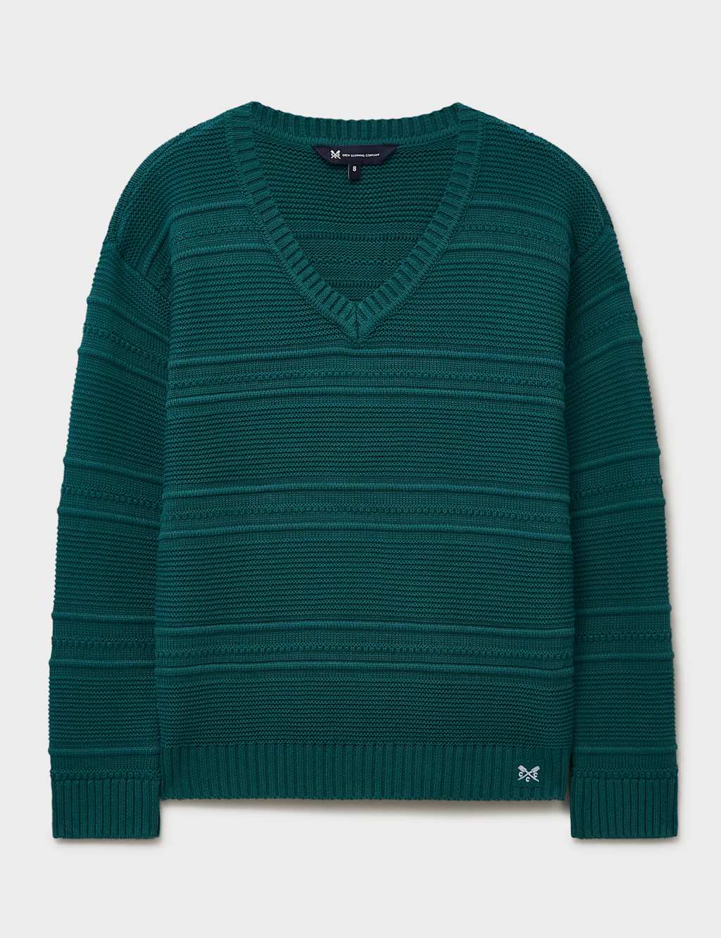 Cotton Blend Textured V-Neck Jumper 2 of 5