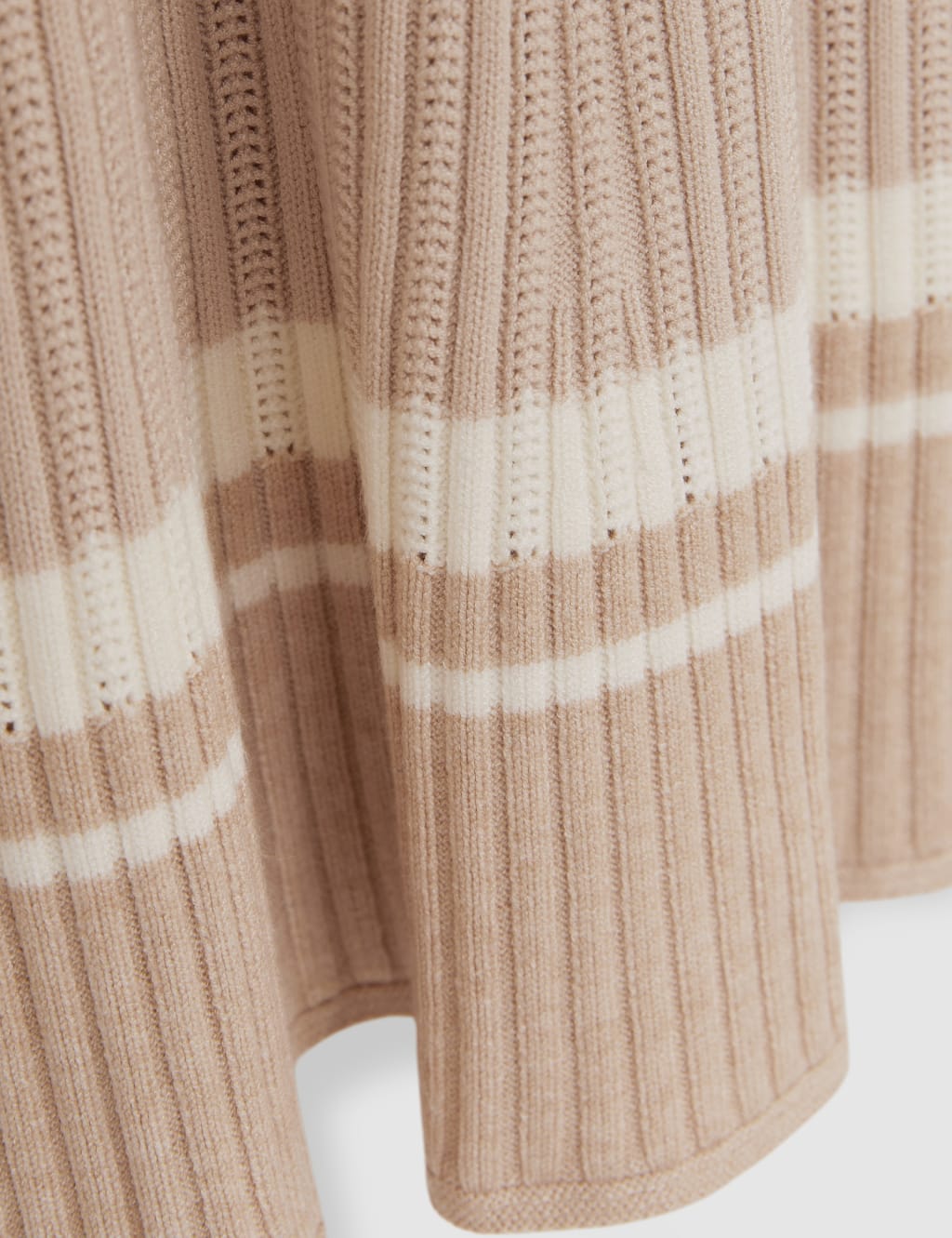 Knitted Ribbed Striped Shirt Dress (4-14 Yrs) 4 of 4
