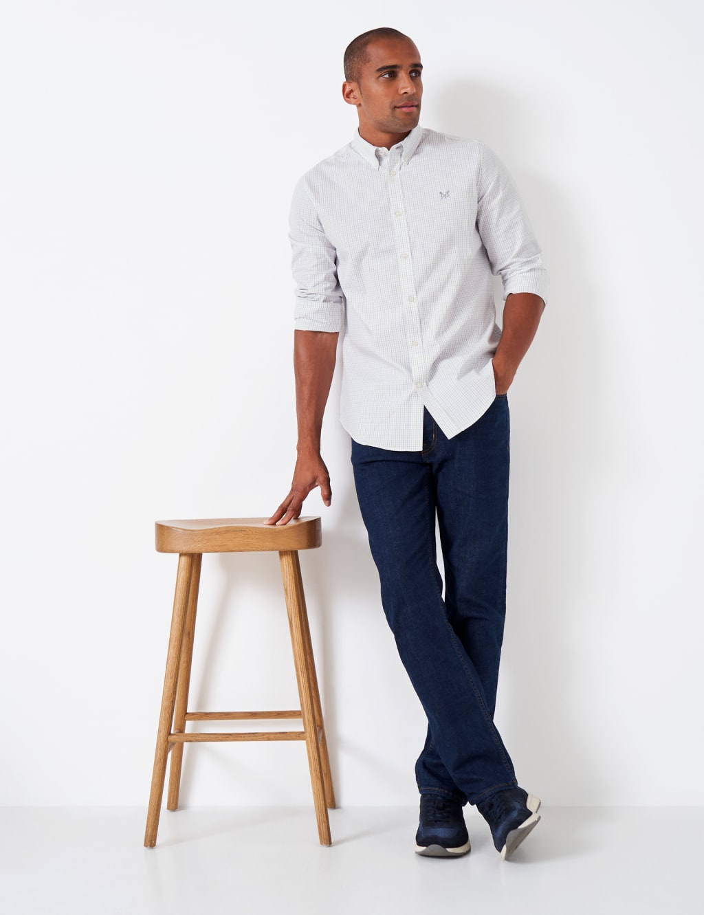 Slim Fit Pure Cotton Check Oxford Shirt 3 of 6