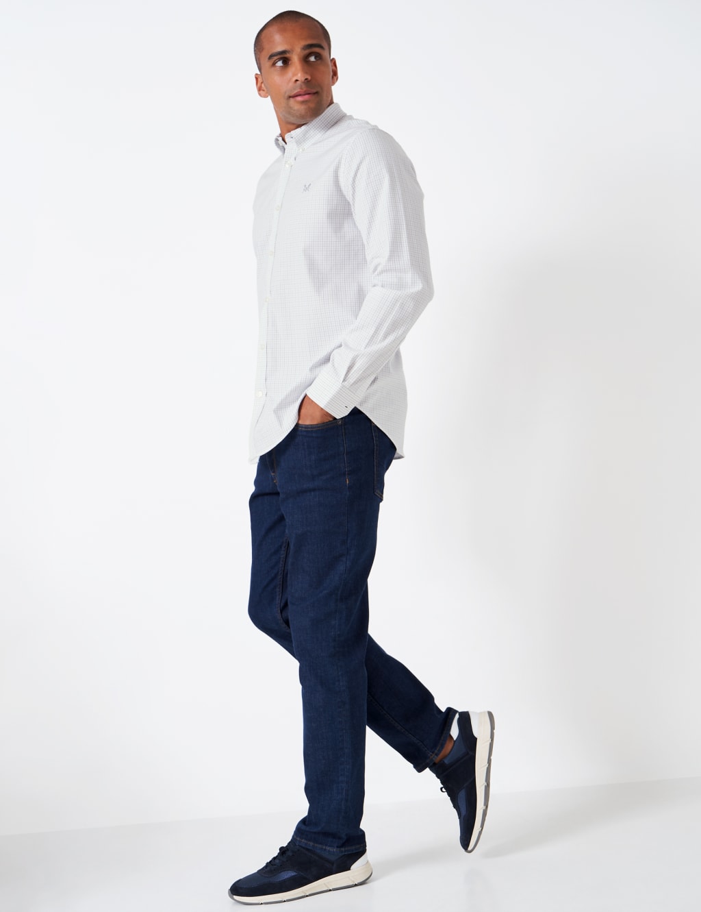 Slim Fit Pure Cotton Check Oxford Shirt 5 of 6
