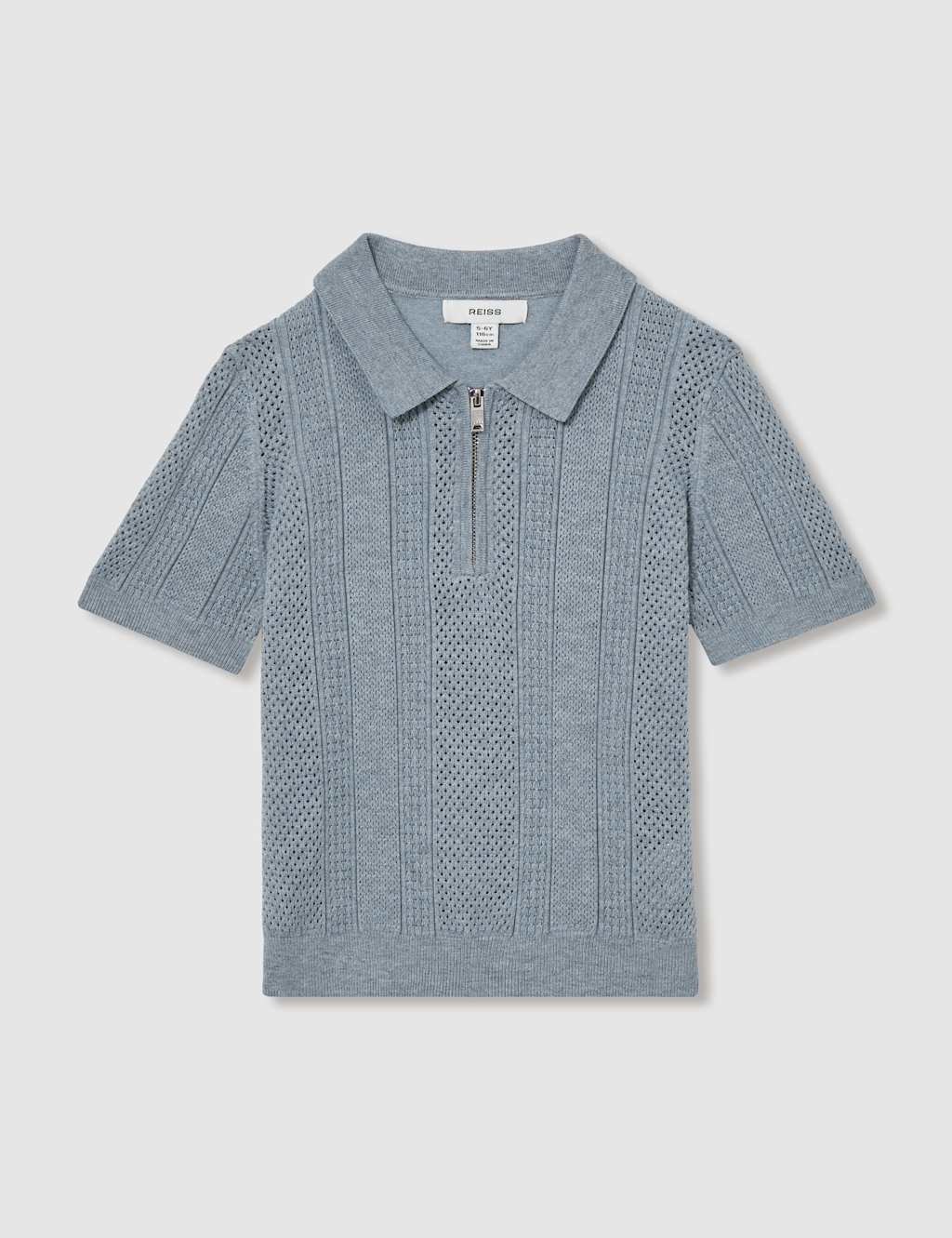 Knitted Half Zip Polo Shirt (3-14 Yrs) 2 of 4