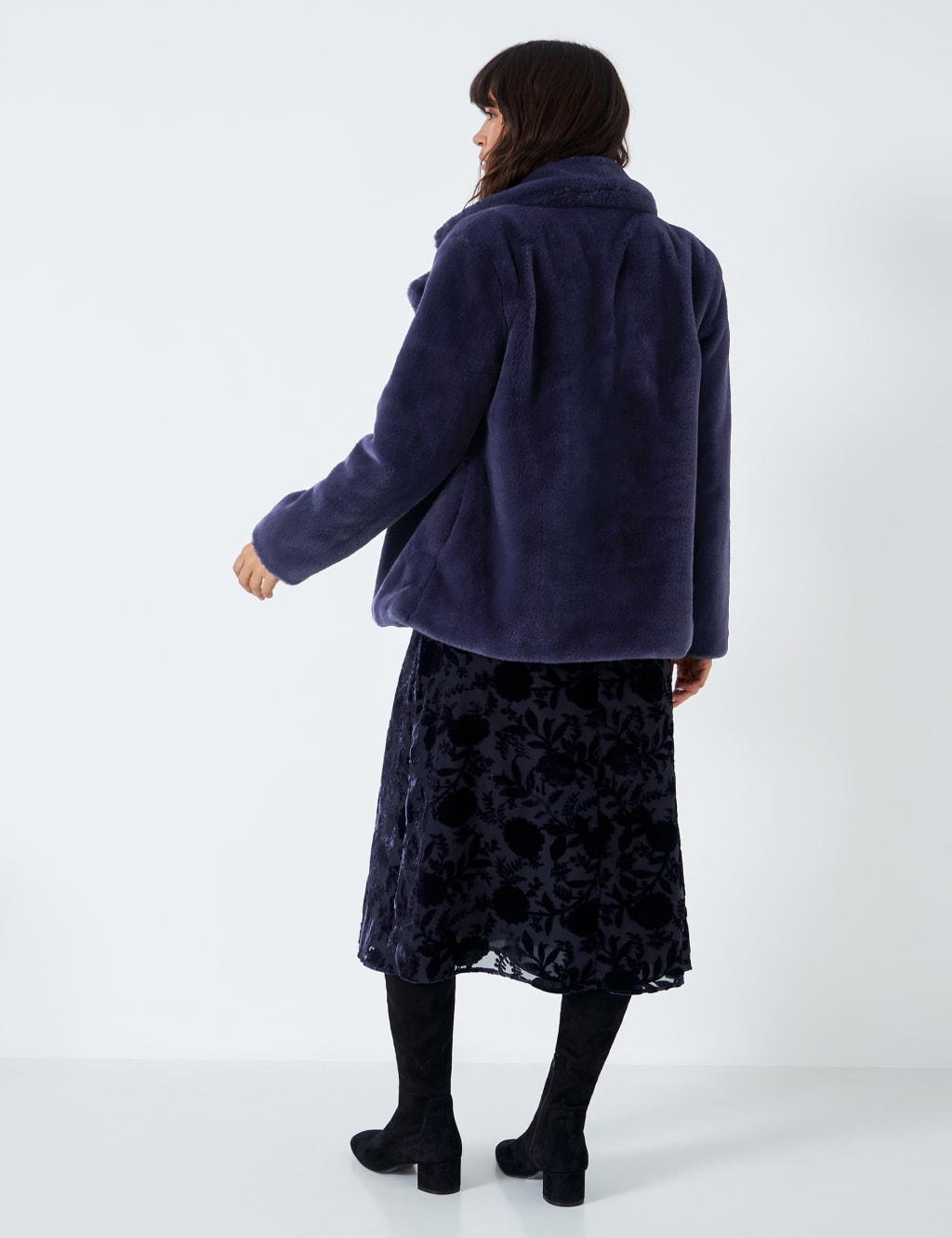 Faux Fur Collared Coat 4 of 5