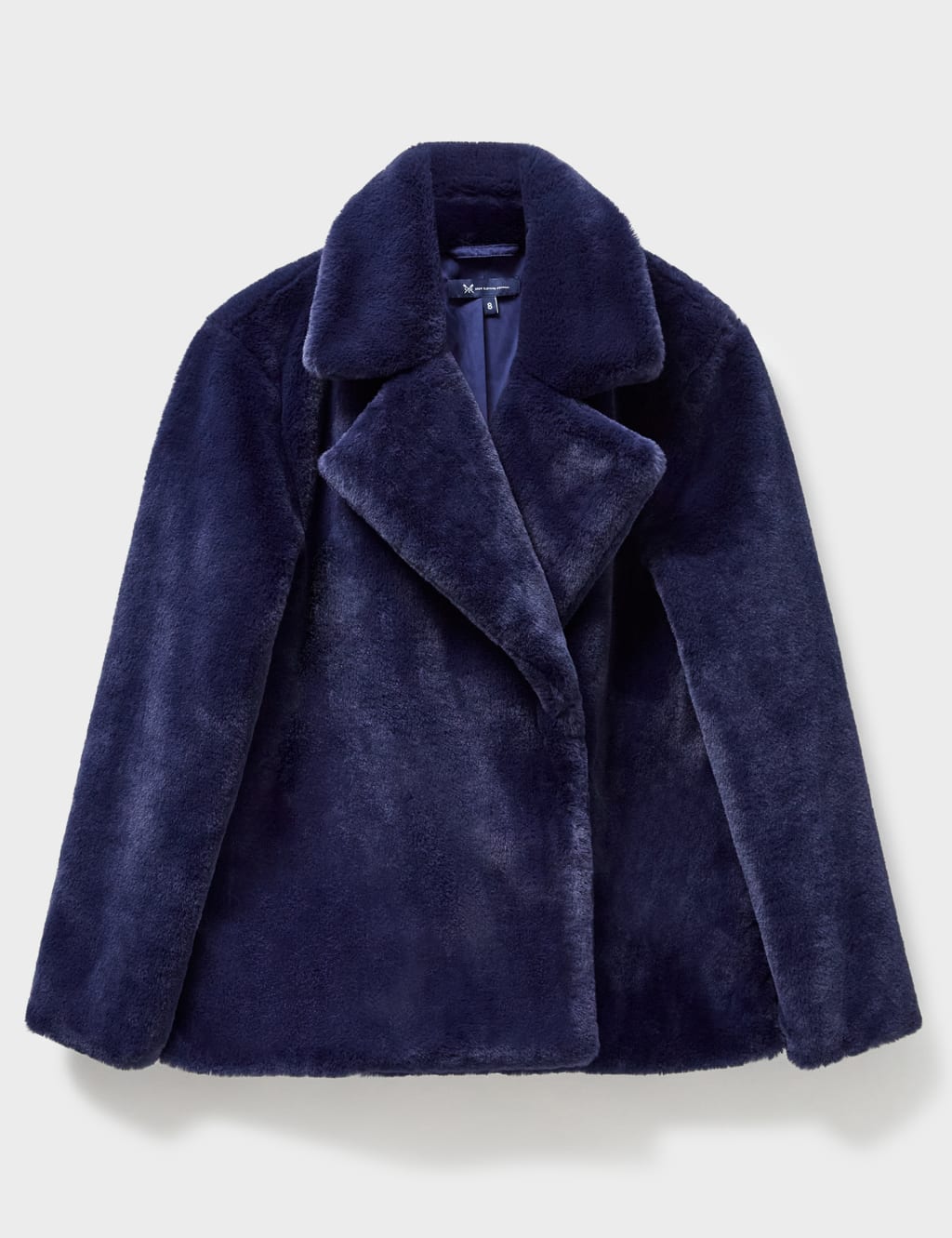 Blue fur coat marks and spencer deals