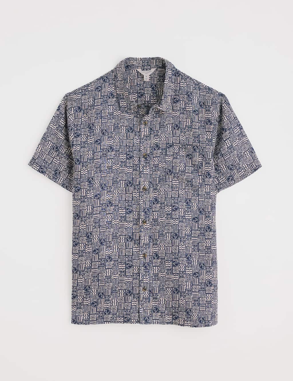 Pure Linen Blue Heron Shirt 2 of 5