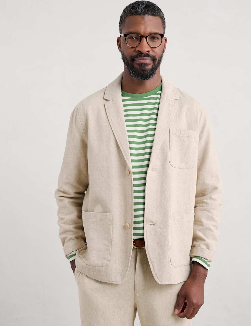 Cotton and Linen Blend Blazer 2 of 4