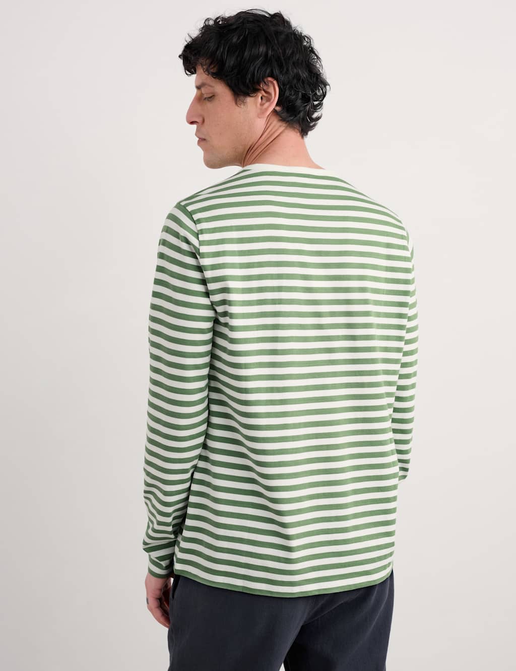 Pure Cotton Striped Long Sleeve Top 3 of 4