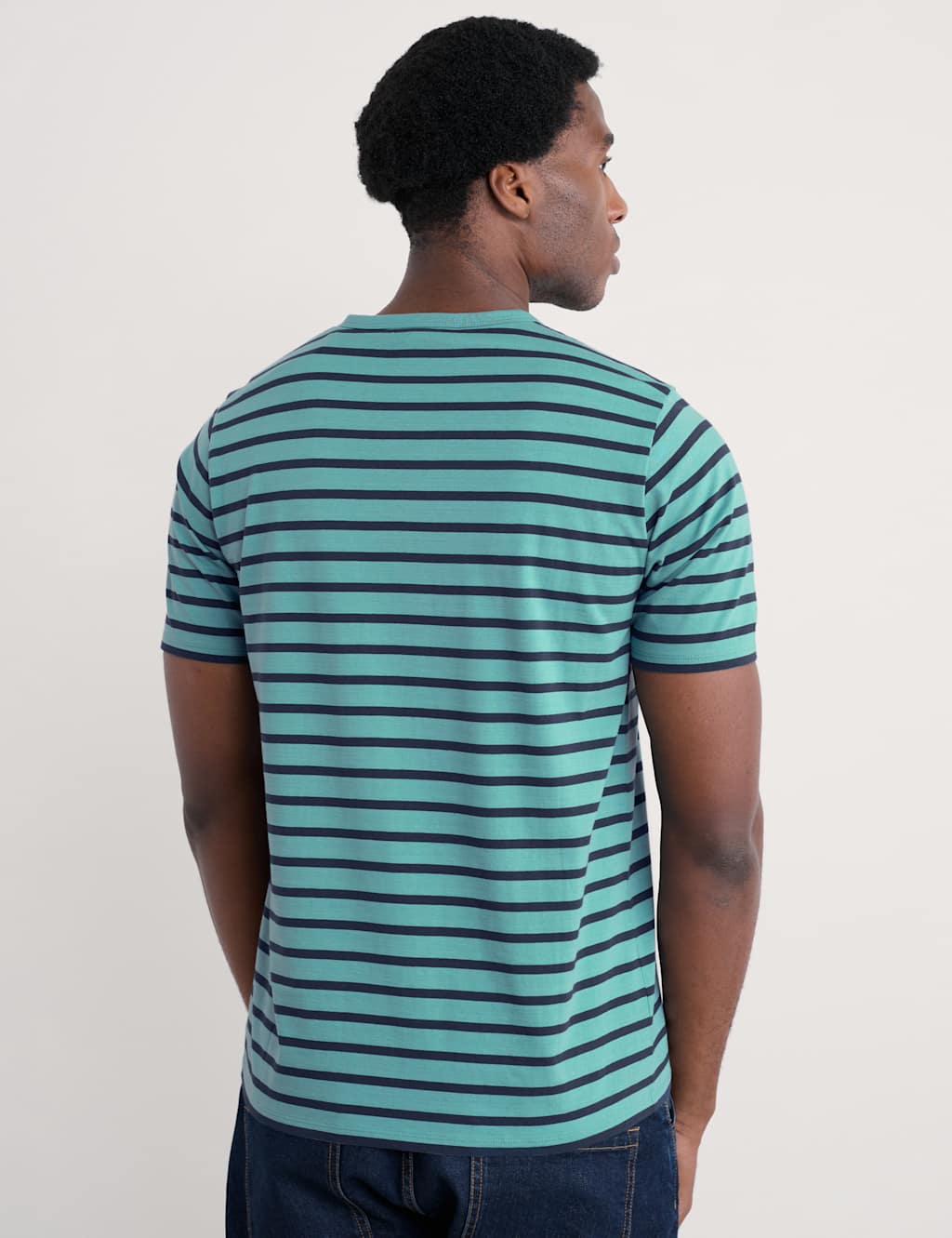 Pure Cotton Striped T-Shirt 3 of 4
