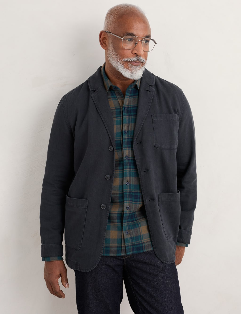 Linen Rich Utility Jacket Seasalt Cornwall M S
