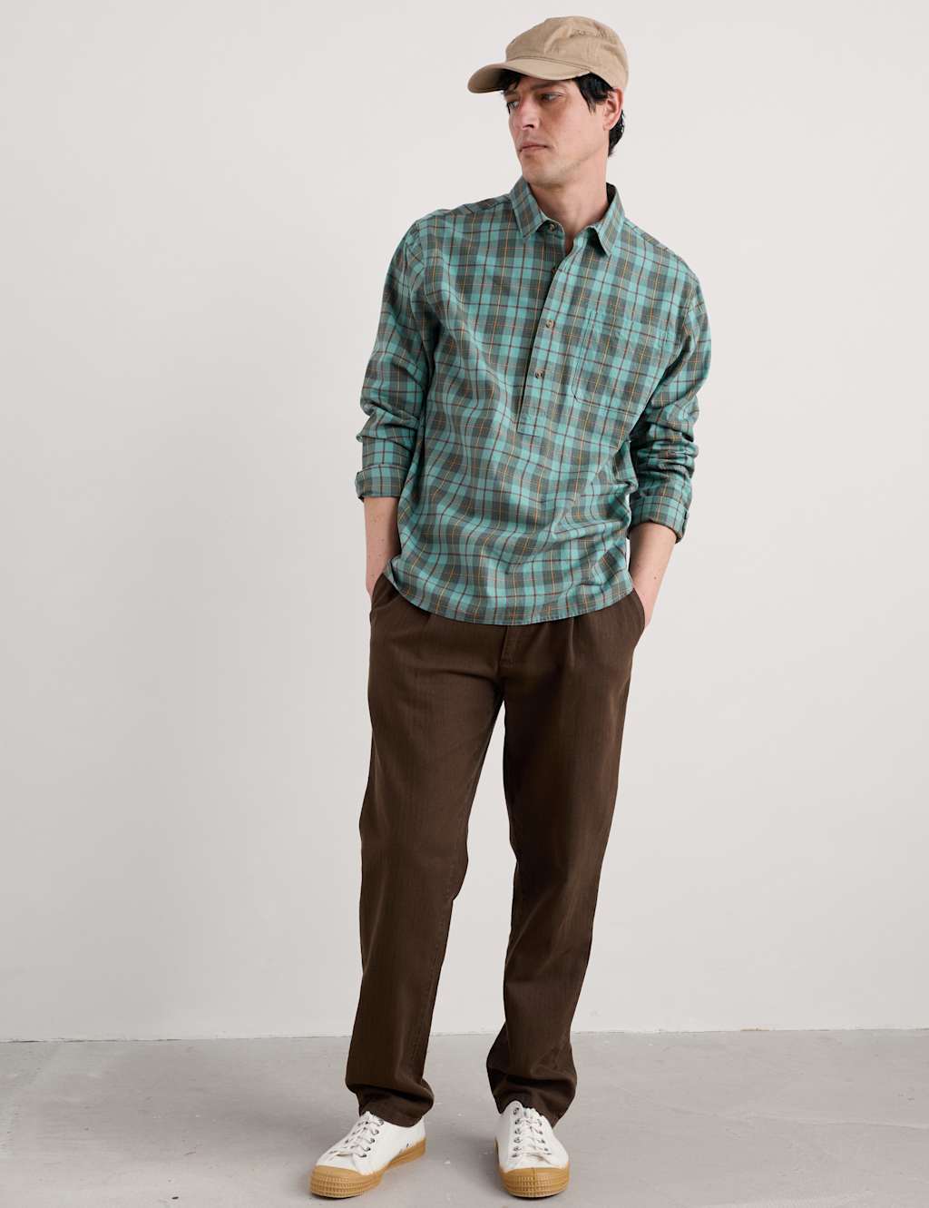 Pure Cotton Checked Flannel Shirt 4 of 4