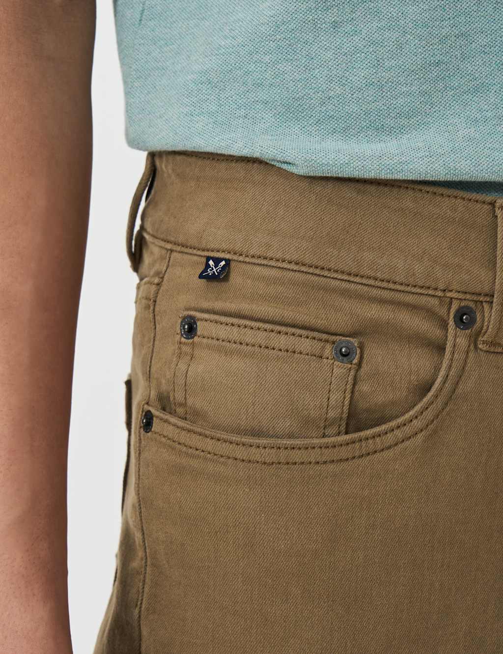Straight Fit Overdyed 5 Pocket Jeans 5 of 5