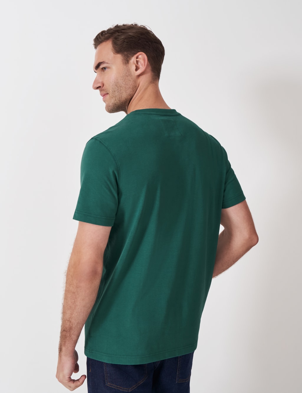 Pure Cotton Crew Neck T-Shirt 4 of 5
