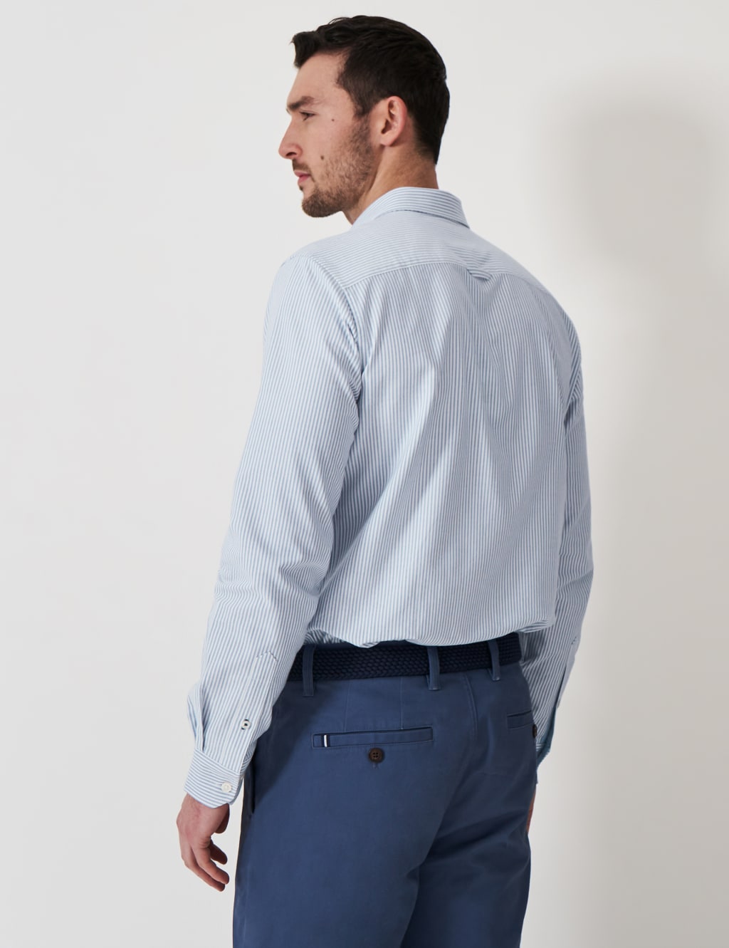 Pure Cotton Striped Oxford Shirt 4 of 5