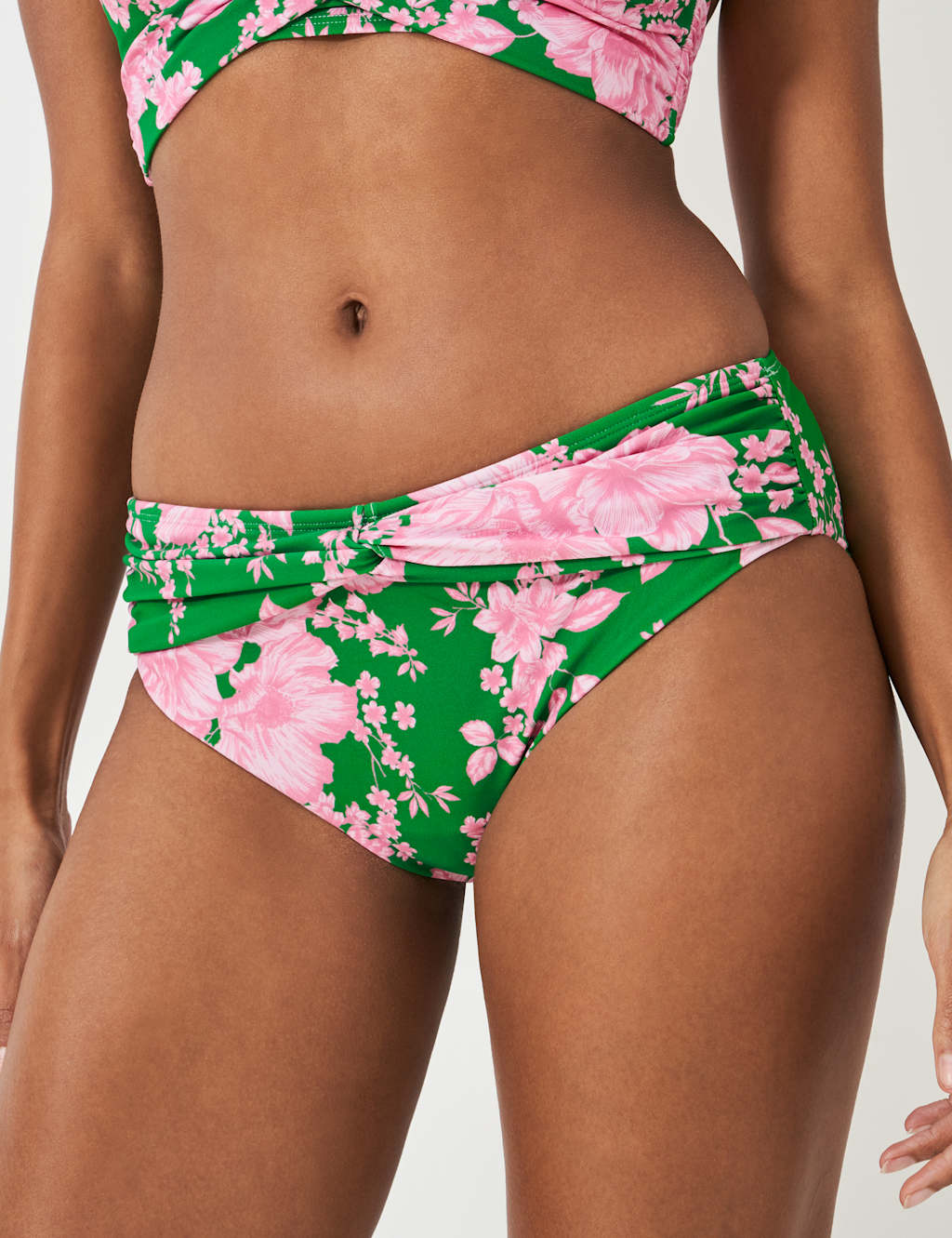 Floral Twist Detail Bikini Bottoms 5 of 5
