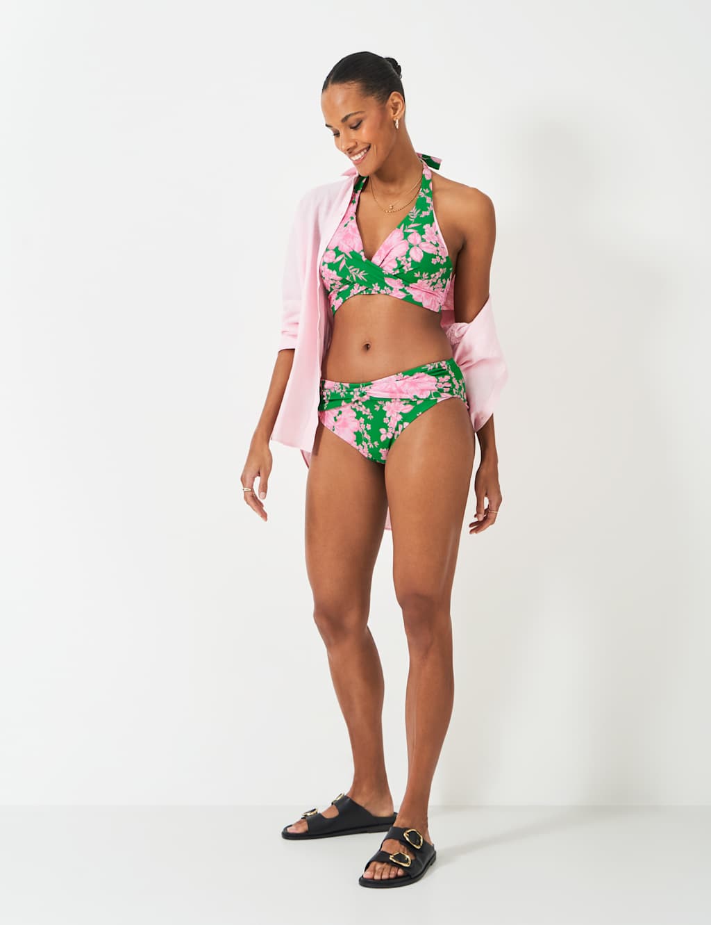 Floral Padded Halterneck Bikini Top 3 of 5