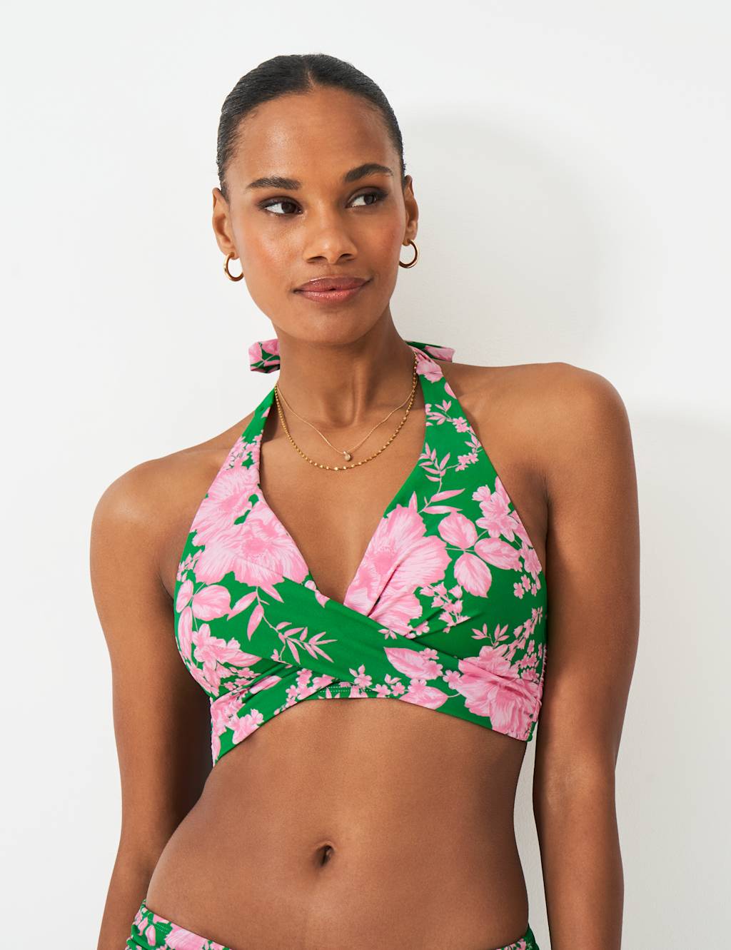 Floral Padded Halterneck Bikini Top 4 of 5