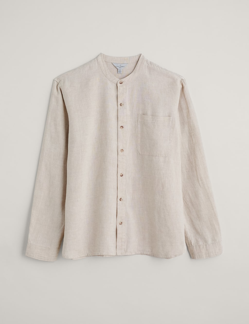 Pure Linen Grandad Collar Shirt 2 of 5