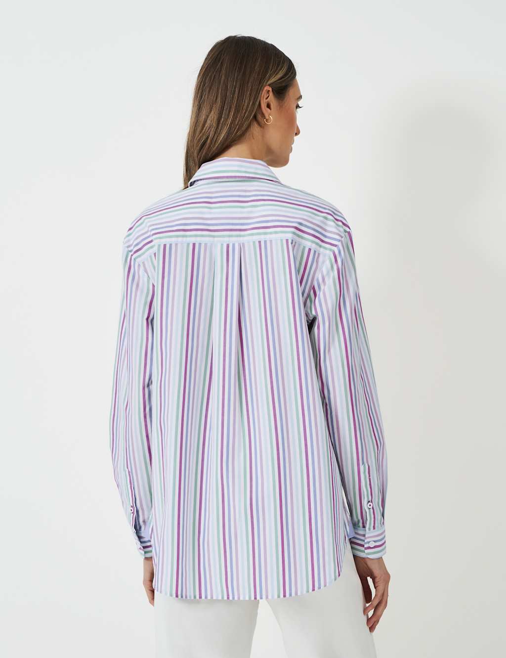 Pure Cotton Striped Button Through Shirt 4 of 5