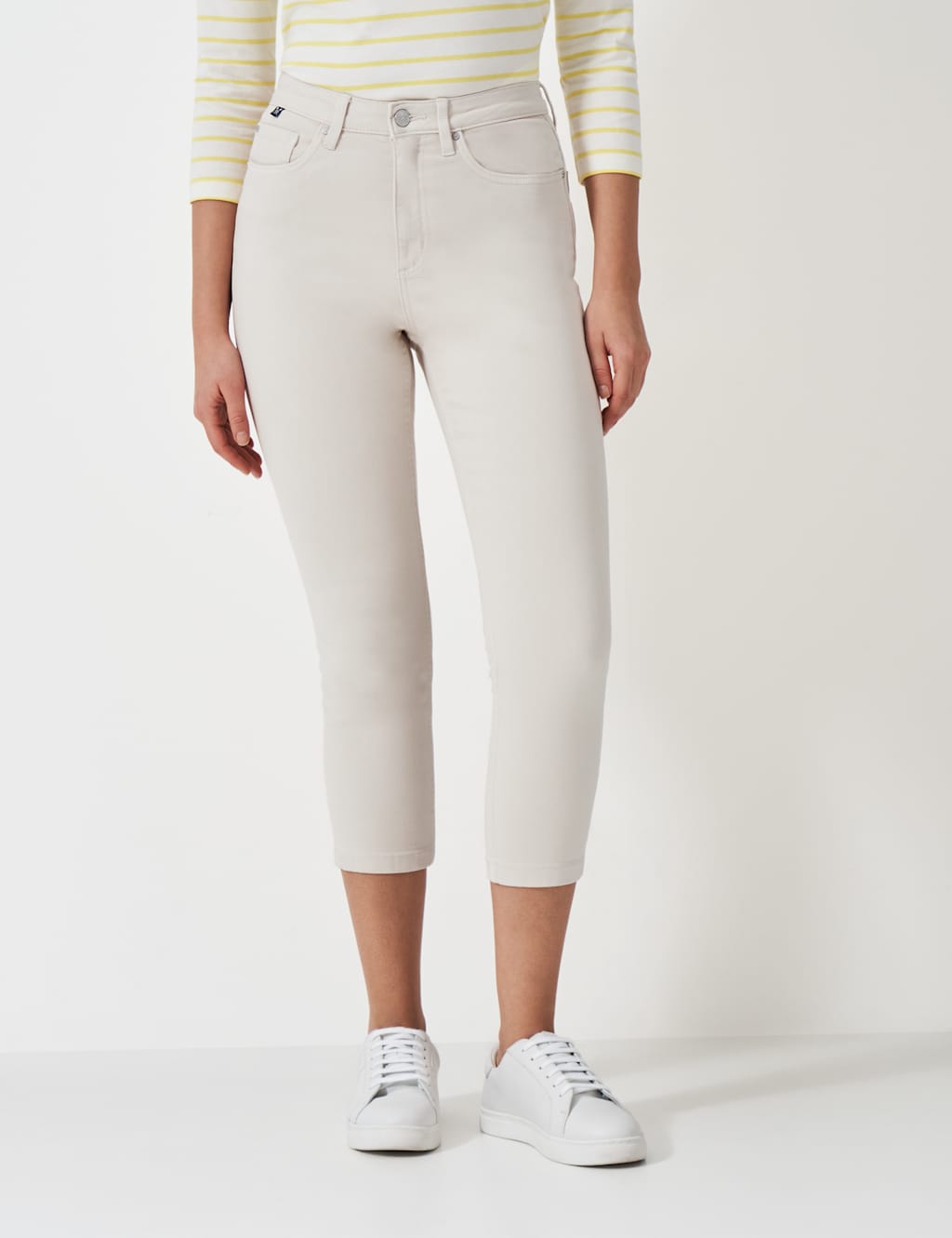 High Waisted Skinny Cropped Jeans 3 of 5