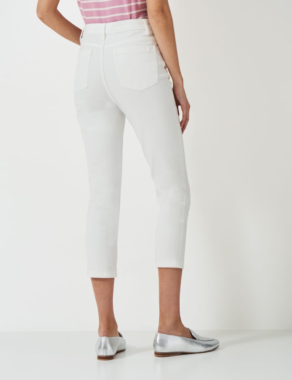 High Waisted Skinny Cropped Jeans 4 of 5