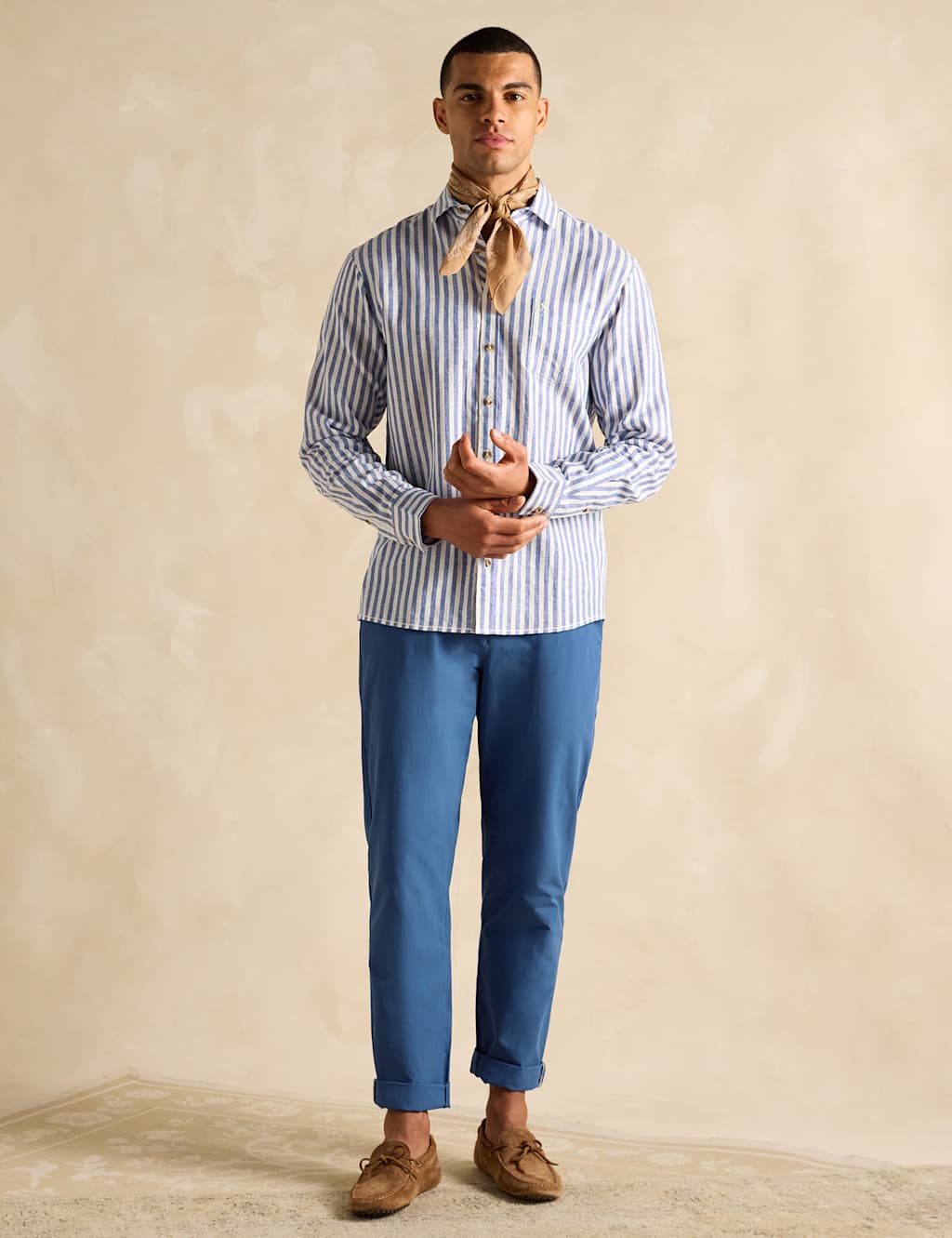 Linen Blend Striped Shirt 3 of 7