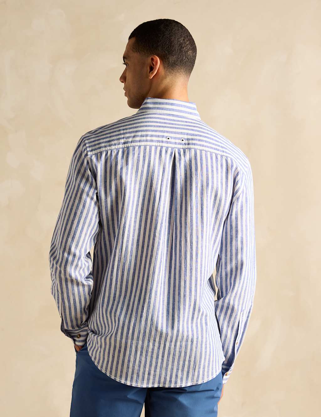 Linen Blend Striped Shirt 5 of 7