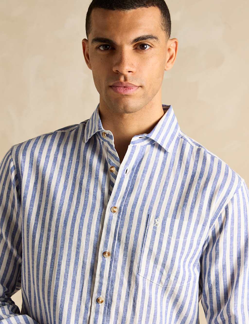 Linen Blend Striped Shirt 6 of 7
