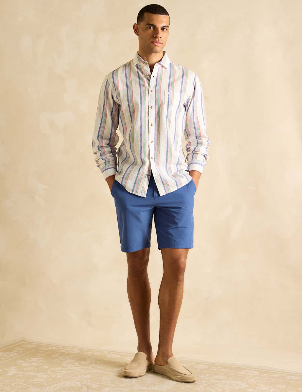 Linen Blend Striped Shirt 4 of 7