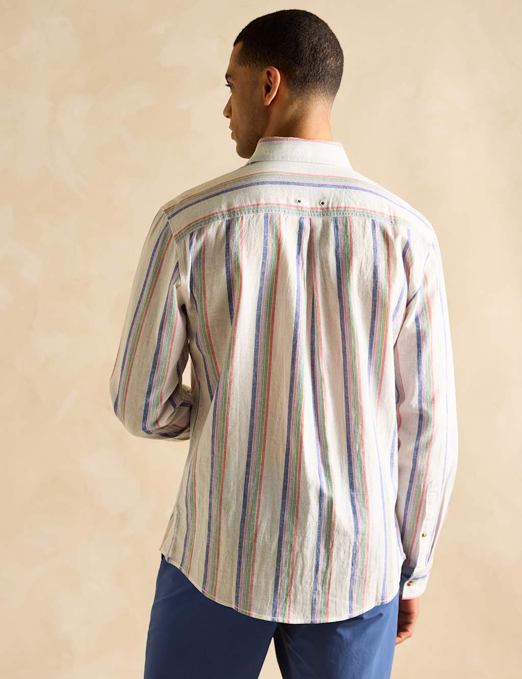 Linen Blend Striped Shirt 5 of 7