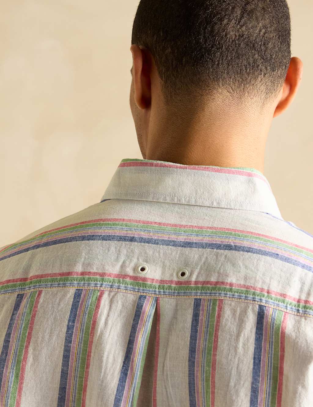 Linen Blend Striped Shirt 7 of 7